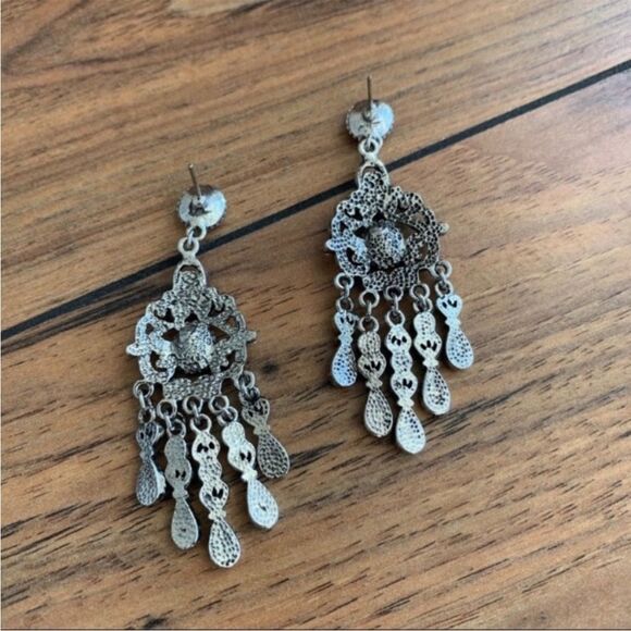 Express Crystal Chandelier Earrings - Picture 2 of 2